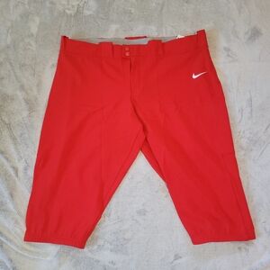 Nike Womens XXL Red Softball Vapor Prime Select Elastic Waist Pants CD8185-657